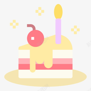 99品牌聚会蛋糕聚会99扁平图标