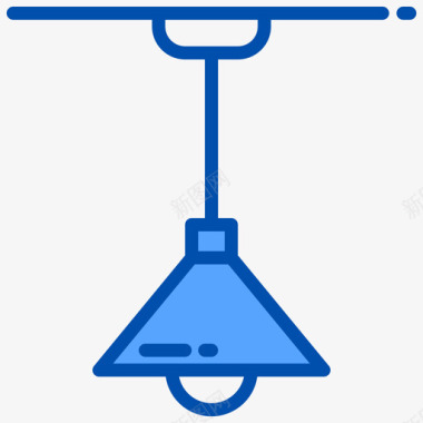 灯具图标灯具家具58蓝色图标