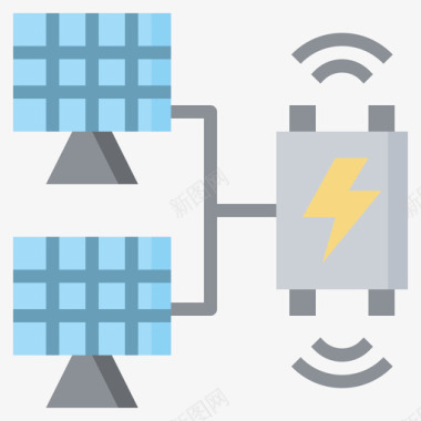 太阳能板矢量太阳能板智能技术23平板图标