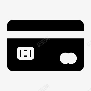 信用卡信用卡商务卡借记卡图标