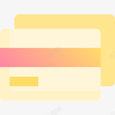 信用卡信用卡87号赌场黄色图标