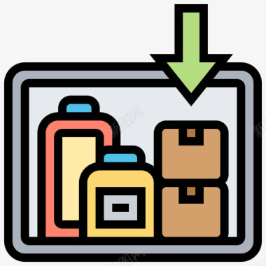储存PNG储存装运22线性颜色图标