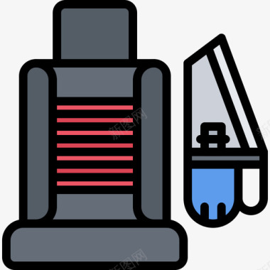 汽车真皮座椅汽车座椅洗车机20彩色图标
