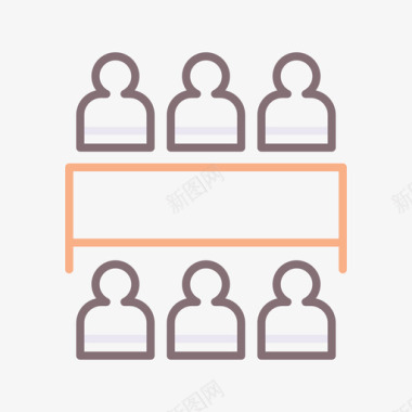 会议营销会议营销技术1线颜色图标