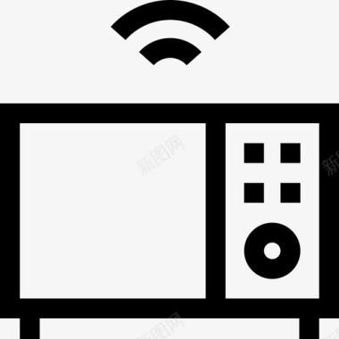 icon智能家居微波炉智能家居60线性图标