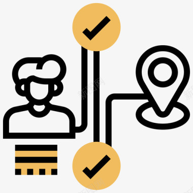 客户关系用户体验客户关系管理8黄影图标