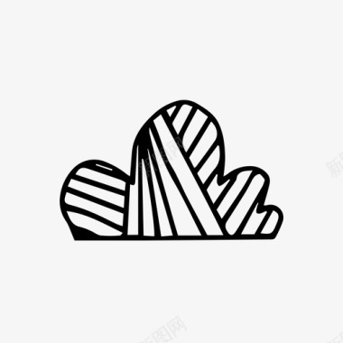 层云云积云雨云图标