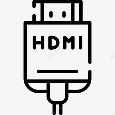 发散性Hdmi摄像机23线性图标