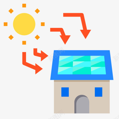 太阳能充电桩太阳能太阳能3平板图标