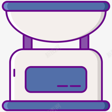 天平免抠素材天平实验室58线性颜色图标
