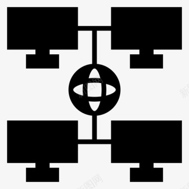 局域网网卡计算机连接全局图标