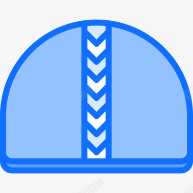 泳帽1号蓝色图标