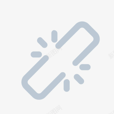 公共标识红公共_取消链接图标