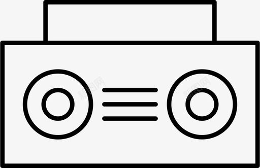 立体劳动节收音机音乐雷达图标