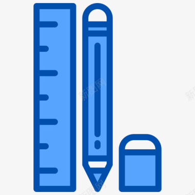 蓝色学校绘图128学校蓝色图标