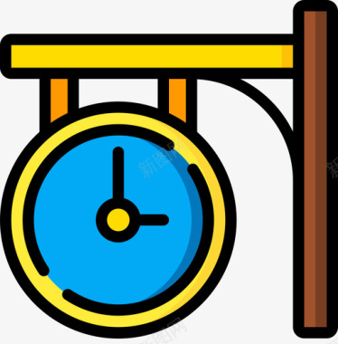 51号铁路线彩色时钟图标