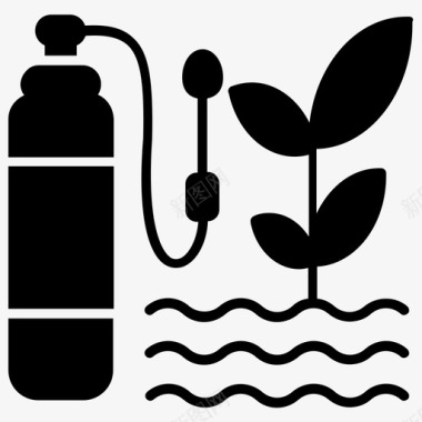 农药化肥天然液体肥料天然肥料水溶性图标