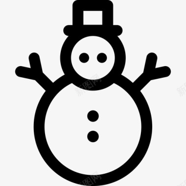 圣诞雪人雪人圣诞320直系图标
