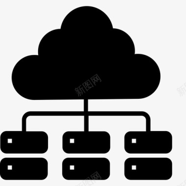 网络图标免抠png图片分布式数据库向量数据共享数据源图标