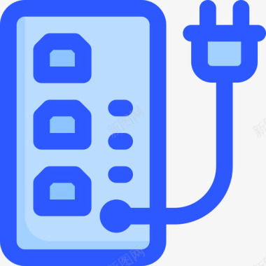不间断电源计算机硬件39蓝色图标
