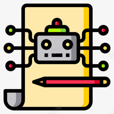 规划方案设计规划人工智能100线性颜色图标