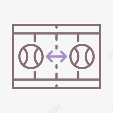 线点面点网球14线颜色图标