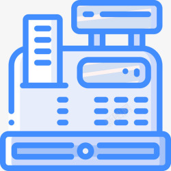 蓝色收银员73号超市收银员蓝色高清图片