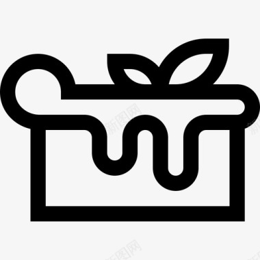 布丁布丁食品196线性图标