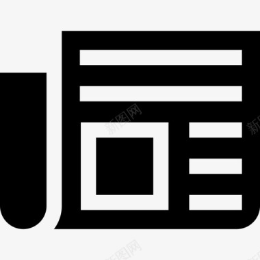 矢量报纸报纸新闻62已满图标