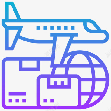 金鹿航空航空邮件邮政服务12坡度图标