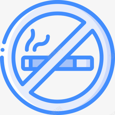 禁止吸烟孕妇43蓝色图标