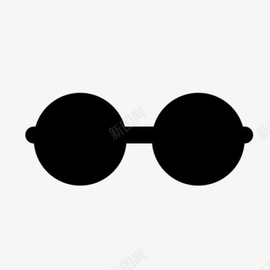 圆形太阳镜眼镜时尚镜框图标