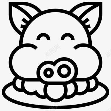 财神猪猪农历新年77直系图标