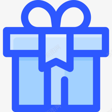 礼物圣诞281蓝色图标