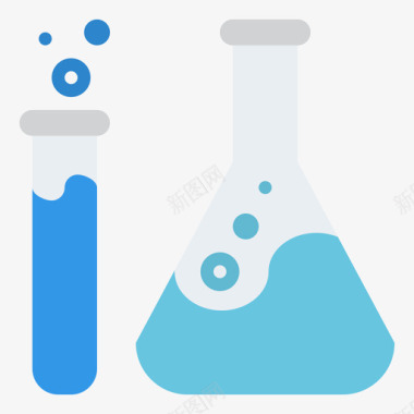 医用体温计试管医用238扁平图标