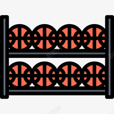 茶饼支架支架篮球48彩色图标