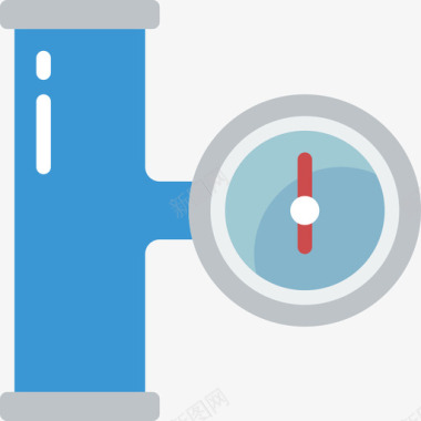 锅炉压力压力管道2扁平图标