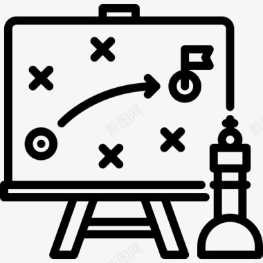 透明的国际象棋战略国际象棋12直线图标