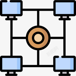 intranetIntranet远程办公12线性颜色高清图片