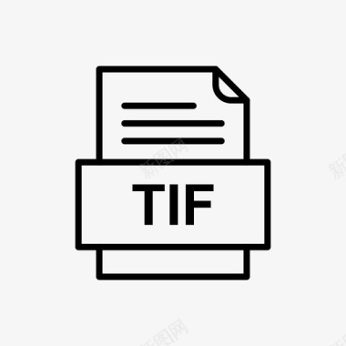 TIF图标tif文件文件图标文件类型格式图标