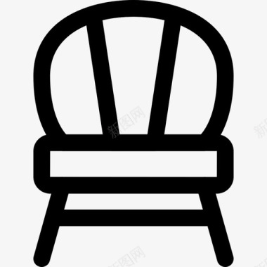 椅子家具木头图标