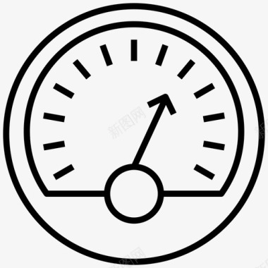 压力表汽车压力表仪表板燃油表图标