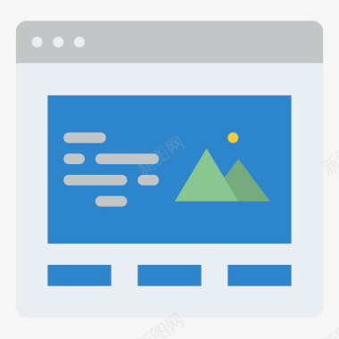 布局网站网站布局设计3平面图标