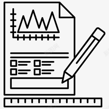 信息创意图表报告撰写增长分析信息图表报告图标