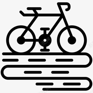 自行车串联两轮车图标