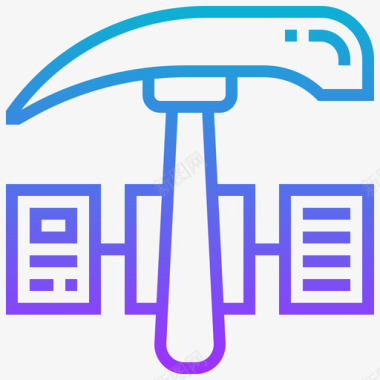 水墨数字8免扣数据挖掘数字经济8梯度图标