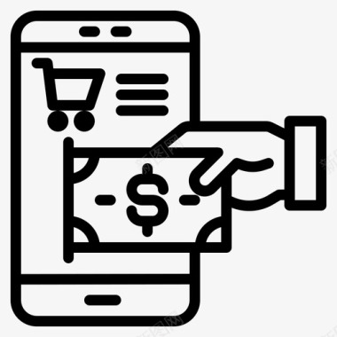 150支付电子商务150线性图标