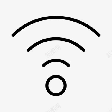 无线WIFI无线连接互联网图标
