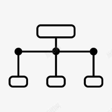 装修设计流程网络通信连接图标