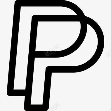 PaypalPaypal支付84线性图标